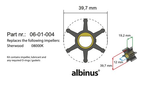 Premium Impeller kit PN 06-01-004